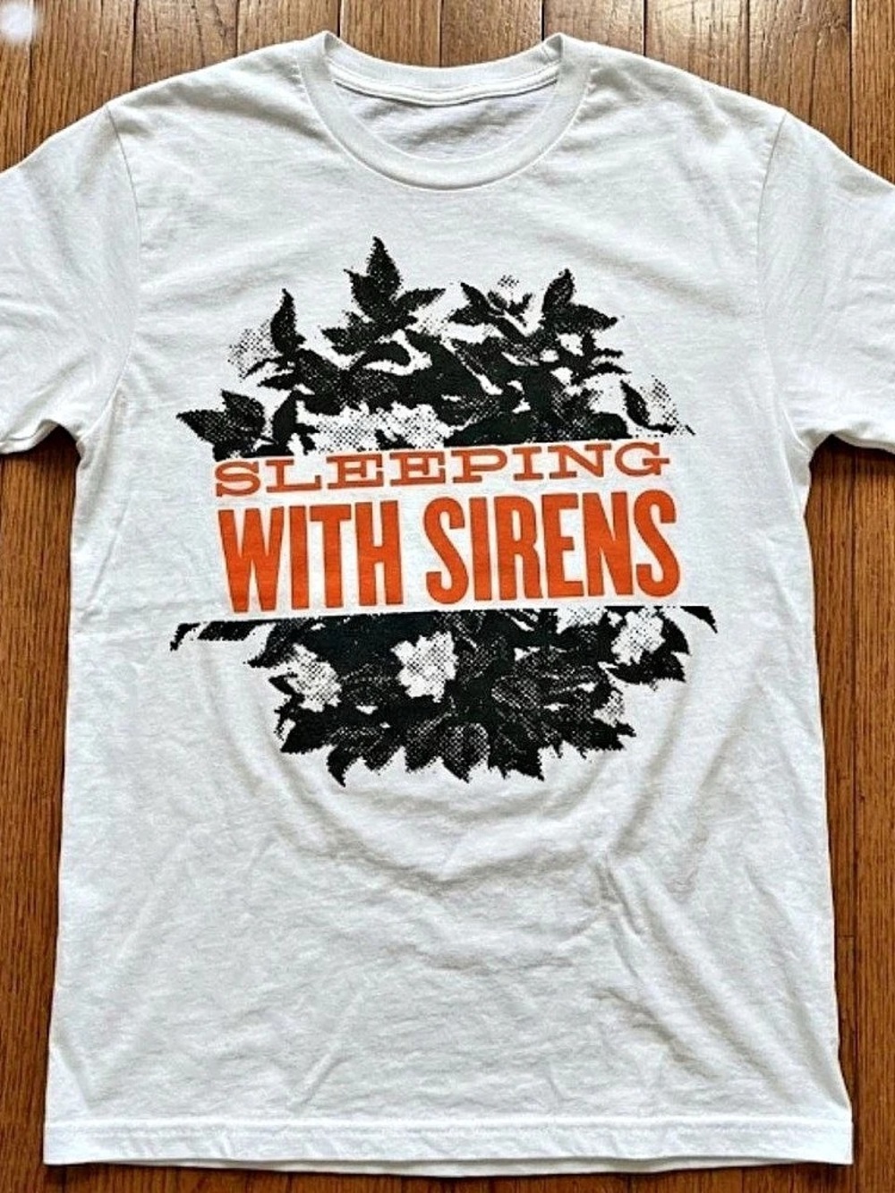 Sleeping With Sirens Graphic Tee in White & Black